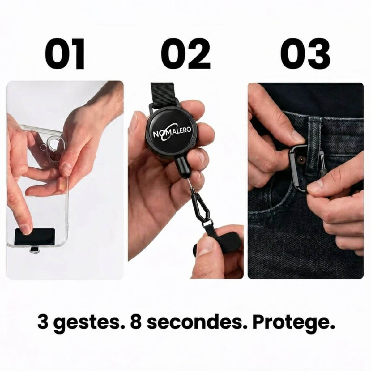 Cordon Anti-Chute & Anti-Vol | NOMALERO® - NOMALERO