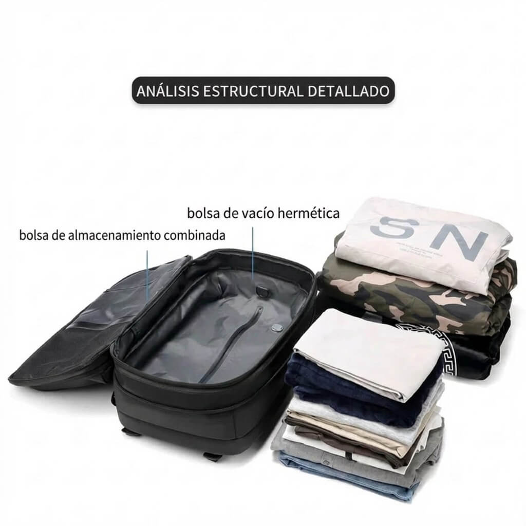 Mochila de compresión de viaje