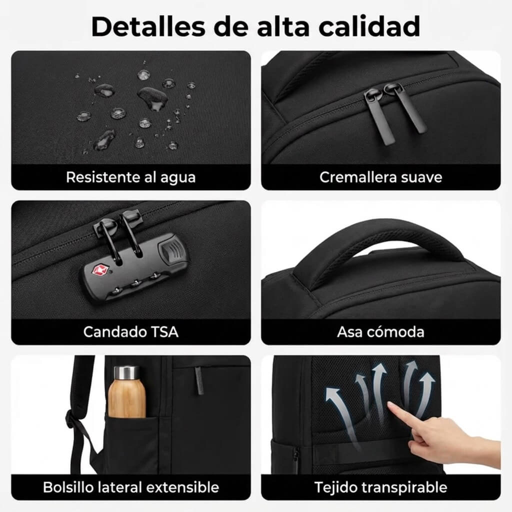 Mochila de compresión de viaje